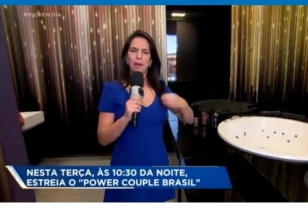 Banheira Aqualax no programa Power Couple 4