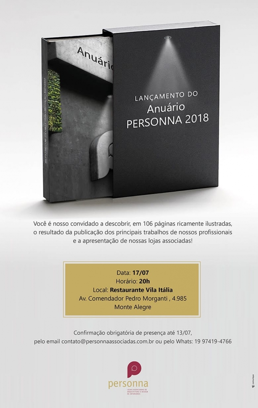 Lançamento do anuário Personna 2018